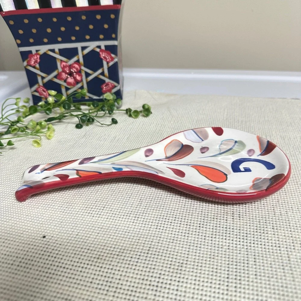 Anthropologie Tivoli Monogram Spoon Rest  Letter 